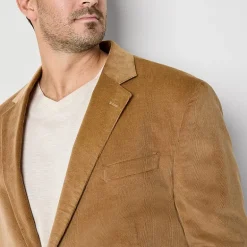 Stafford Corduroy Mens Big and Tall Stretch Fabric Regular Fit Corduroy Sport Coat