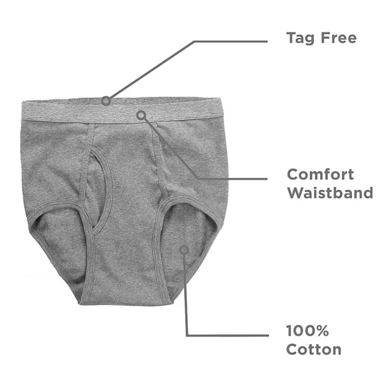 Stafford Cotton Full Cut Mens Big 6 Pack Briefs 302852