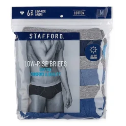 Stafford Cotton Low Rise Mens 6 Pack Briefs 325616
