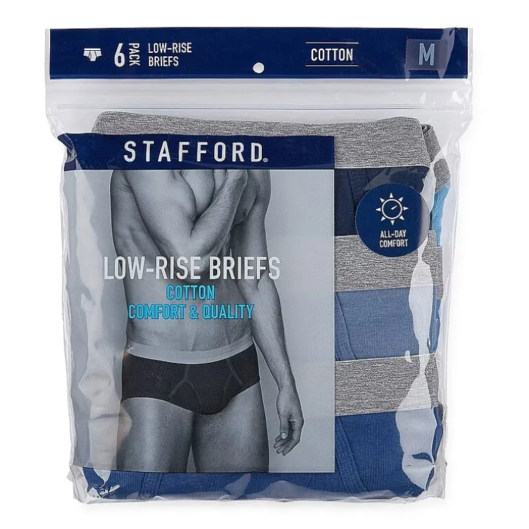 Stafford Cotton Low Rise Mens 6 Pack Briefs 325616