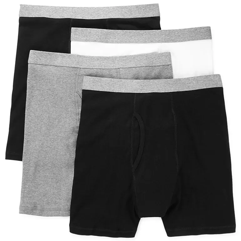 Stafford Cotton Mens Big and Tall 4 Pack Boxer Briefs 302866