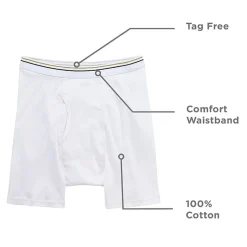 Stafford Cotton Mens Big 4 Pack Boxer Briefs 302866
