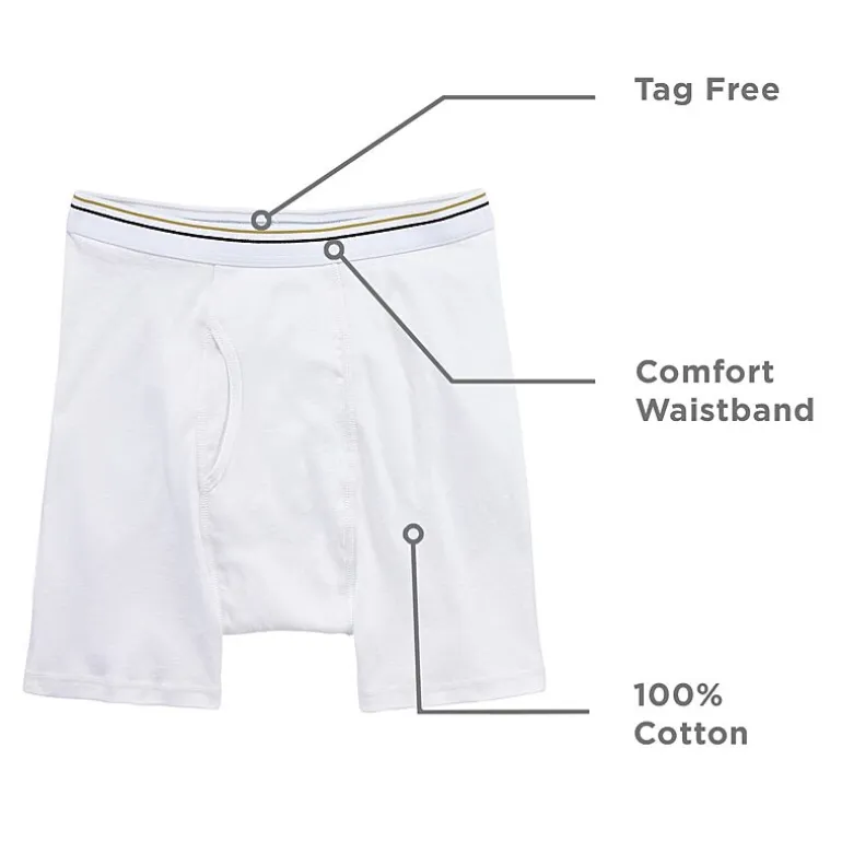 Stafford Cotton Mens Big 4 Pack Boxer Briefs 302866
