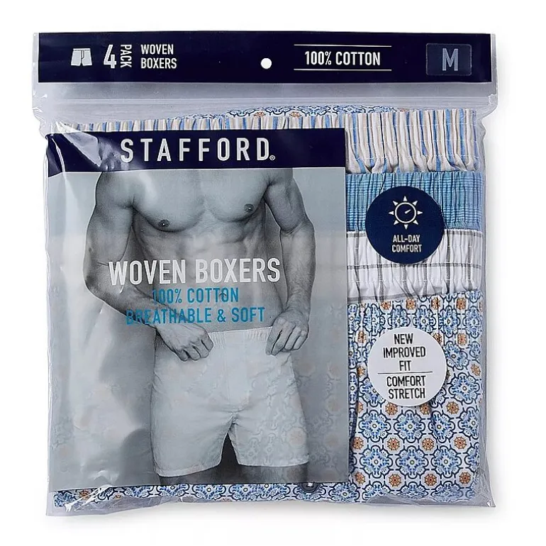 Stafford Cotton Woven Mens Boxers 302600