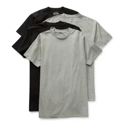 Stafford Dry + Cool Breathable Mesh Mens 4 Pack Short Sleeve Crew Neck Moisture Wicking T-Shirt Tall