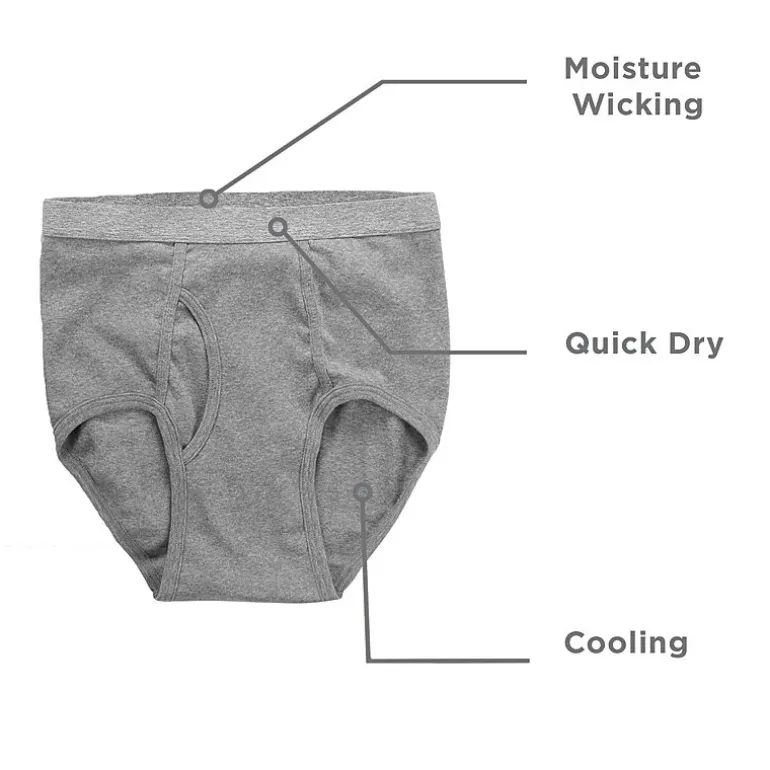 Stafford Dry + Cool Full-Cut Mens 6 Pack Briefs 302872