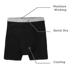 Stafford Dry + Cool Mens Big and Tall 4 Pack Boxer Briefs 302869