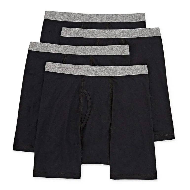 Stafford Dry + Cool Mens Big and Tall 4 Pack Boxer Briefs 302869