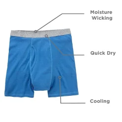 Stafford Dry + Cool Mens Big and Tall 4 Pack Boxer Briefs 302869