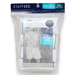 Stafford Dry + Cool Mens Big 4 Pack Boxer Briefs 302869