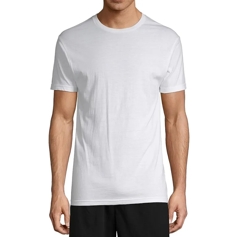 Stafford Dry + Cool Mens 4 Pack Short Sleeve Crew Neck MOISTURE_WICKING T-Shirt