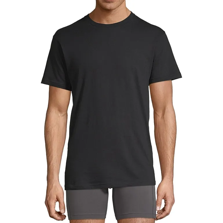 Stafford Dry + Cool Mens 4 Pack Short Sleeve Crew Neck MOISTURE_WICKING T-Shirt