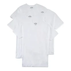 Stafford Dry + Cool Mens 4 Pack Short Sleeve Crew Neck Moisture Wicking T-Shirt