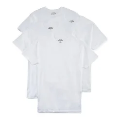 Stafford Dry + Cool Mens 4 Pack Short Sleeve Crew Neck Moisture Wicking T-Shirt