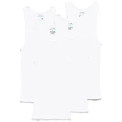 Stafford Dry + Cool Mens Round Neck Sleeveless Quick Dry 4 Pack Tank