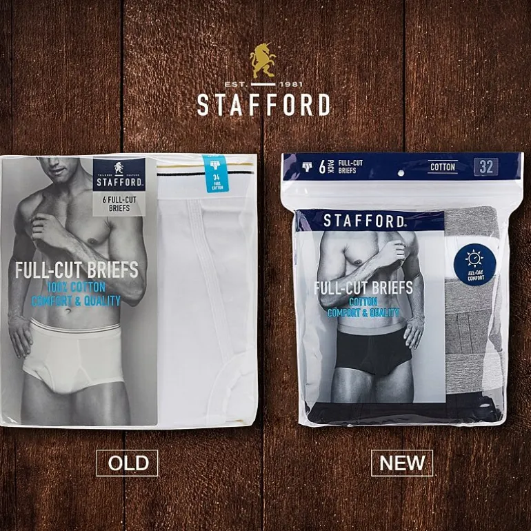 Stafford Full-Cut Bonus Mens 7 Pack Briefs 302865