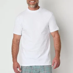 Stafford Heavyweight Cotton Bonus Pack Mens 5 Pack Short Sleeve Crew Neck T-Shirt
