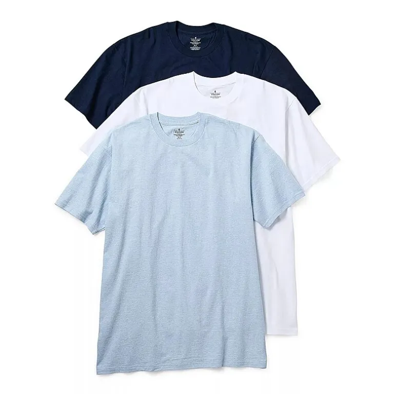 Stafford Heavyweight Cotton Mens 3 Pack Short Sleeve Crew Neck T-Shirt