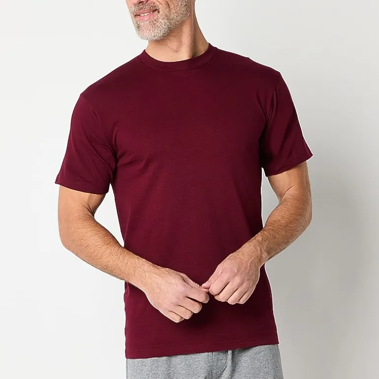 Stafford Heavyweight Mens 3 Pack Short Sleeve Crew Neck T-Shirt