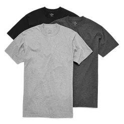 Stafford Heavyweight Mens 3 Pack Short Sleeve Crew Neck T-Shirt Tall