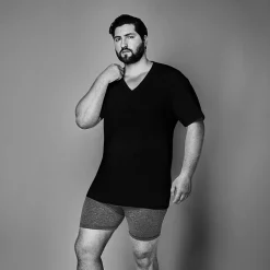 Stafford Heavyweight Mens 3 Pack Short Sleeve V Neck T-Shirt Tall