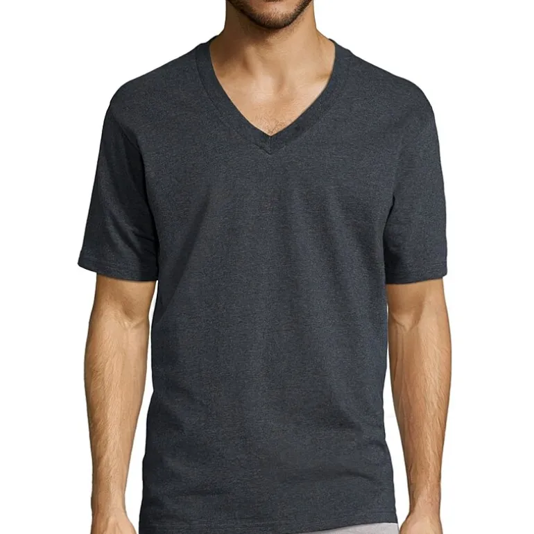 Stafford Heavyweight Mens 3 Pack Short Sleeve V Neck T-Shirt Tall