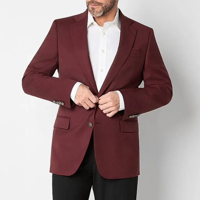 Stafford Hopsack Mens Classic Fit Sport Coat
