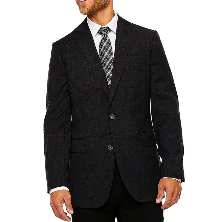 Stafford Hopsack Mens Stretch Fabric Classic Fit Big and Tall Blazer
