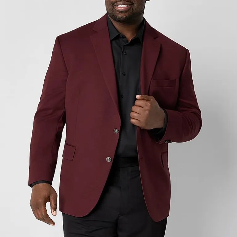 Stafford Hopsack Mens Stretch Fabric Classic Fit Big and Tall Blazer