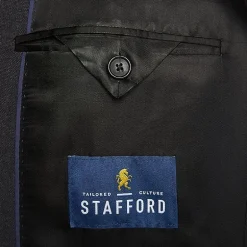 Stafford Hopsack Mens Stretch Fabric Classic Fit Big and Tall Blazer