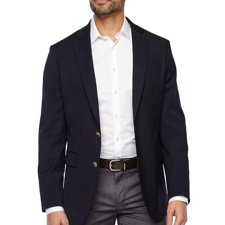 Stafford Hopsack Mens Stretch Fabric Classic Fit Big and Tall Blazer