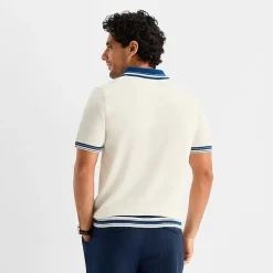 Stafford Johnny Collar Mens Short Sleeve Polo Sweater