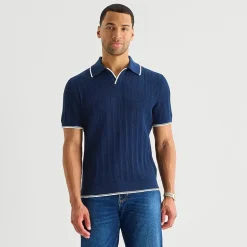 Stafford Johnny CollarN Mens Short Sleeve Polo Sweater