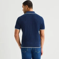 Stafford Johnny CollarN Mens Short Sleeve Polo Sweater