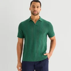 Stafford Johnny CollarN Mens Short Sleeve Polo Sweater