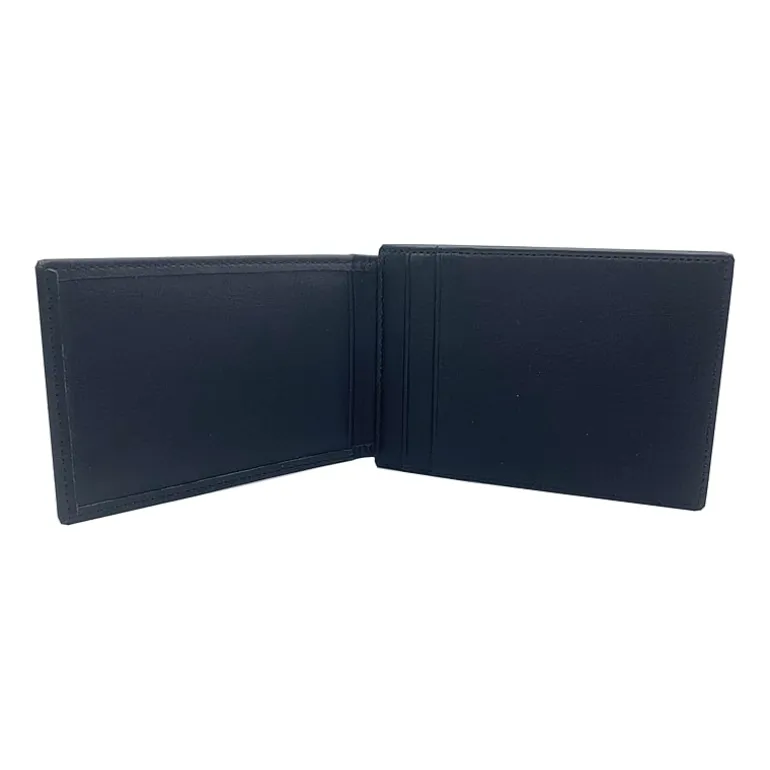 Stafford Leather Magnetic Card Case Mens Slim Fold Wallet