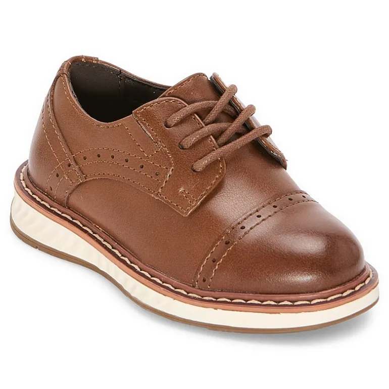 Stafford Lil Cooper Toddler Boys Cap Closed Toe Oxford Shoes