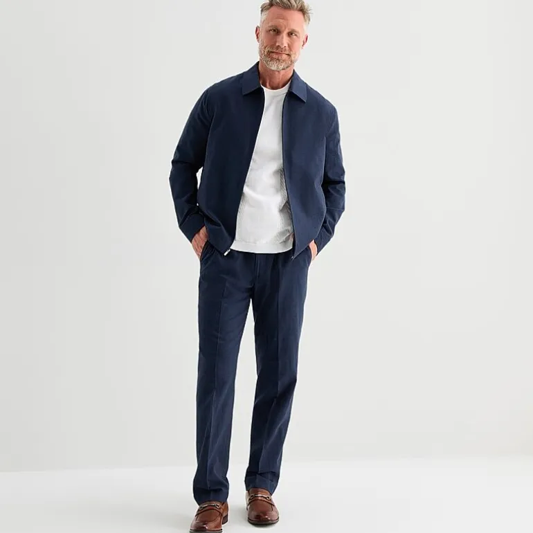 Stafford Linen Blend Bomber and Pant Separates
