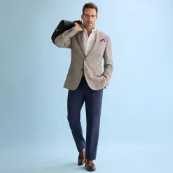 Stafford Linen Blend Bomber and Pant Separates