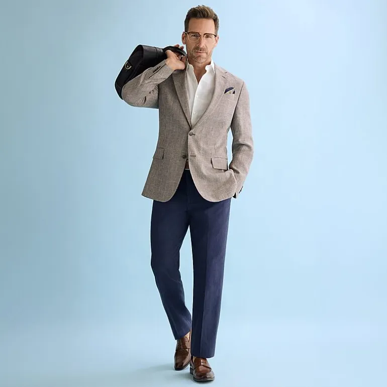 Stafford Linen Blend Bomber and Pant Separates