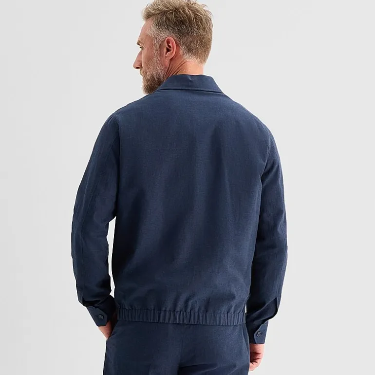 Stafford Linen Blend Bomber and Pant Separates
