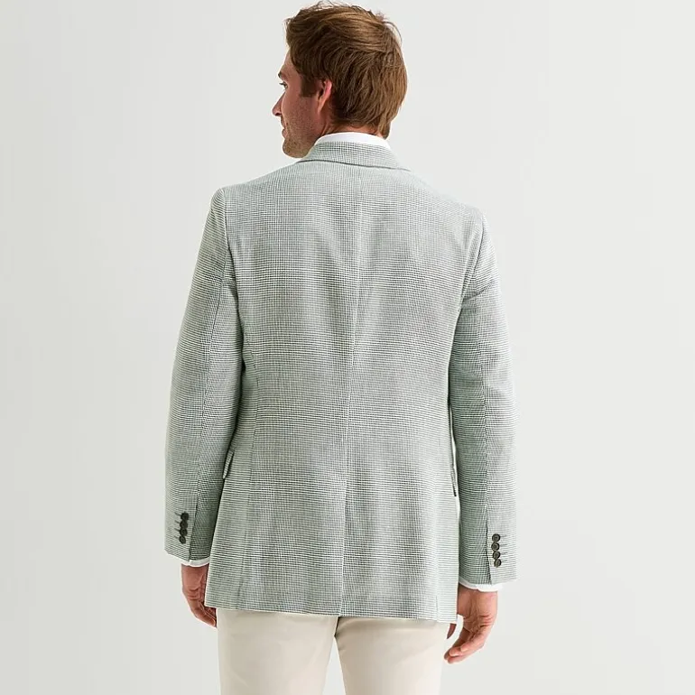 Stafford Linen Cotton Blend Mens Regular Fit Sport Coat