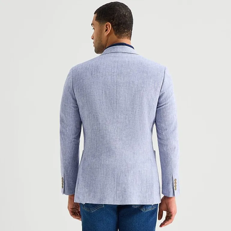 Stafford Linen Cotton Blend Mens Regular Fit Sport Coat