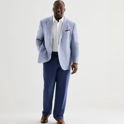 Stafford Linen Cotton Mens Big and Tall Classic Fit Linen Sport Coat