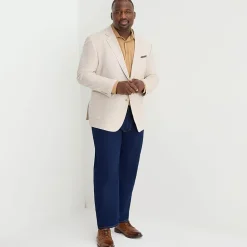 Stafford Linen Cotton Mens Big and Tall Classic Fit Linen Sport Coat