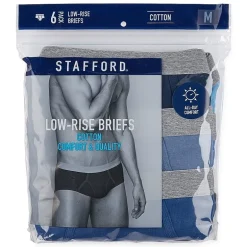Stafford Low-Rise Mens 6 Pack Briefs 325616