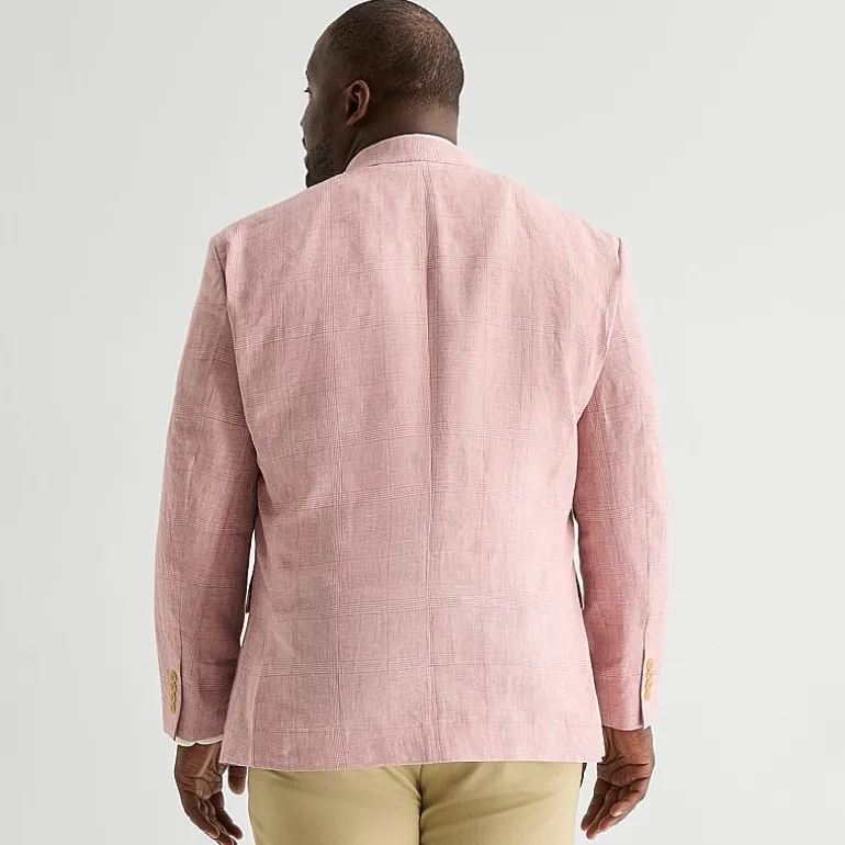Stafford Mens Big and Tall Plaid Regular Fit Sport Coat