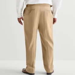 Stafford Mens Classic Fit Big and Tall Dress Flat Front Pant