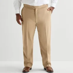Stafford Mens Classic Fit Big and Tall Dress Flat Front Pant