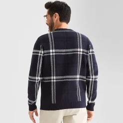 Stafford Mens Crew Neck Long Sleeve Pullover Sweater